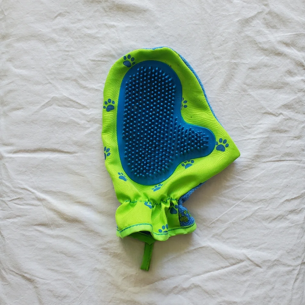 Dog Washing Mitt Fabric & Silicone